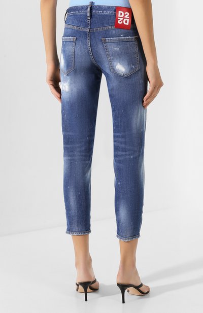 Джинсы DSQUARED2 синего цвета по цене 43900 руб., арт. S72LB0279/S30664, фото 4 Джинсы DSQUARED2, арт. S72LB0279/S30664, фото 4
