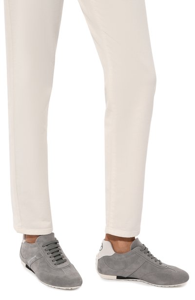 Замшевые кроссовки tenis GIORGIO ARMANI, арт. X1X042/XR256, фото 3