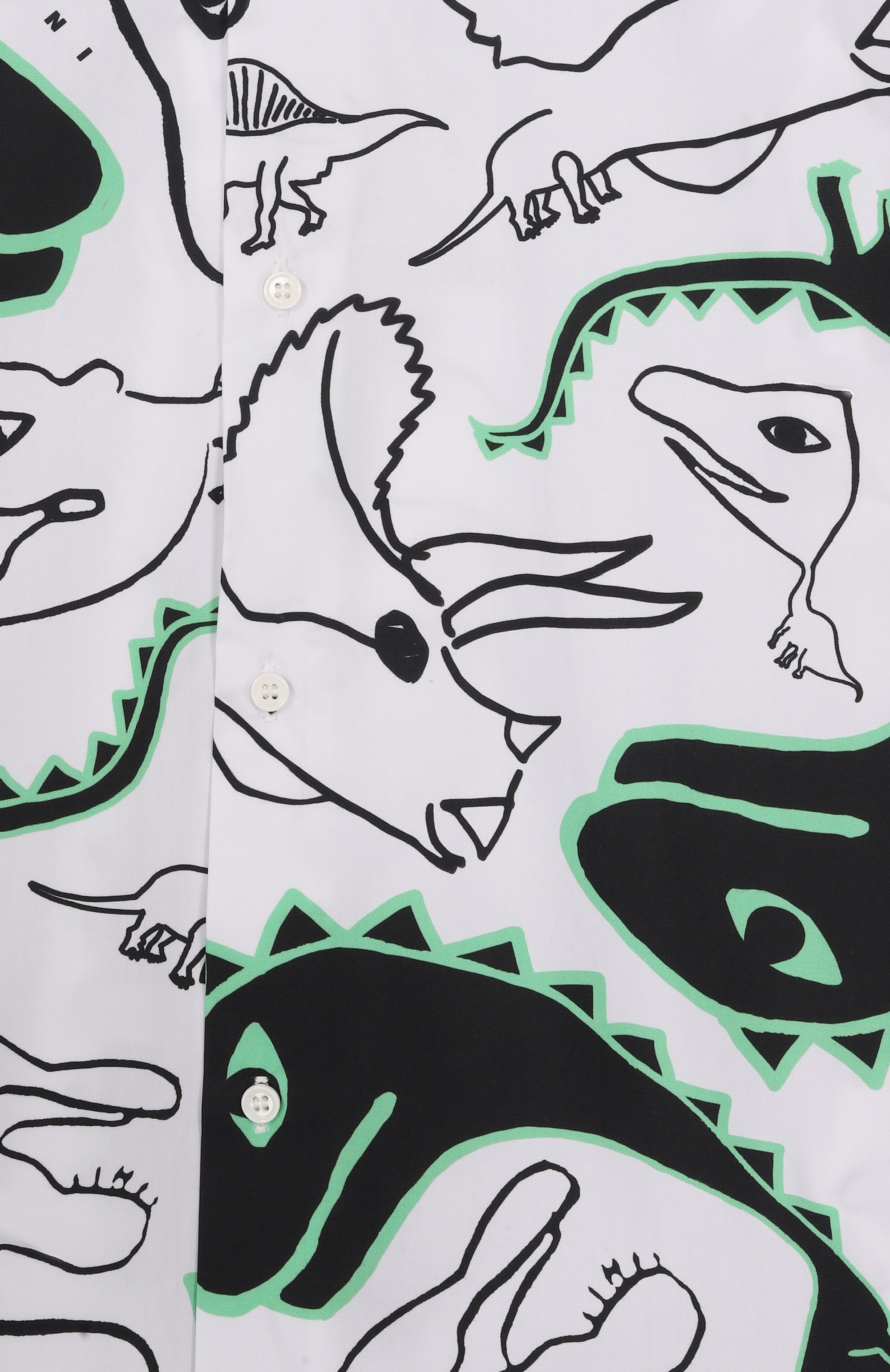 Хлопковая рубашка MARNI черно-белого цвета по цене 19950 руб., арт. M01711/M00WD, фото 3 Хлопковая рубашка MARNI, арт. M01711/M00WD, фото 3