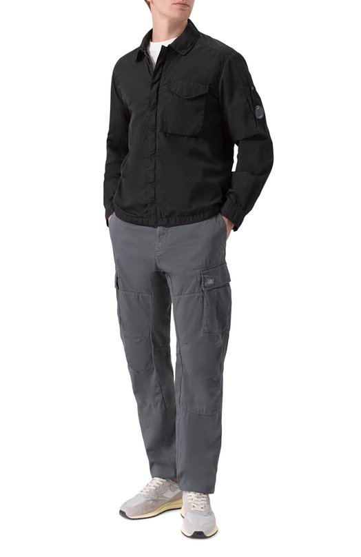 Хлопковые брюки-карго C.P. Company 20CMPA745A/005694G Серый  20CMPA745A/005694G Фото 2