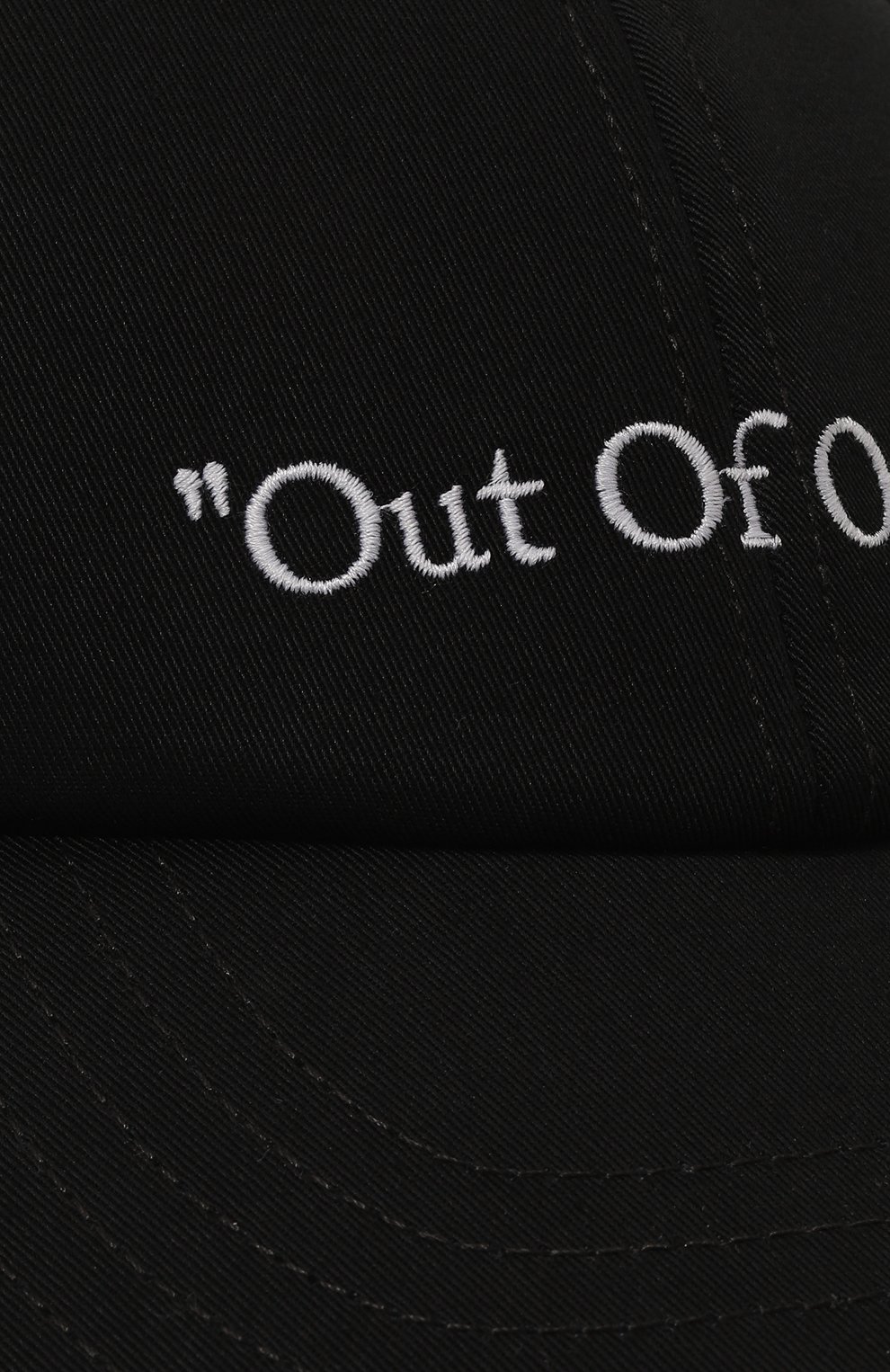 Хлопковая бейсболка OFF-WHITE черного цвета по цене 24600 руб., арт. 0MLB069F24FAB009, фото 3 Хлопковая бейсболка OFF-WHITE, арт. 0MLB069F24FAB009, фото 3