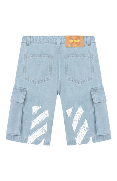 Джинсовые шорты-карго OFF-WHITE, арт. 0BYC002S26DEN001, фото 2