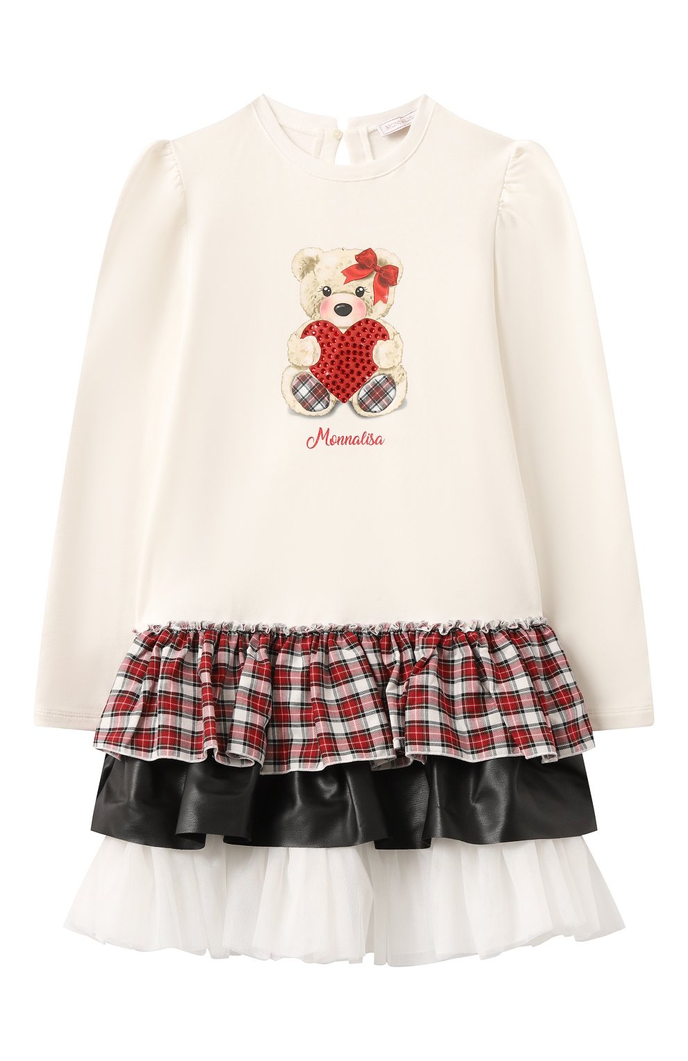 Хлопковое платье MONNALISA, арт. 19D922, фото 1