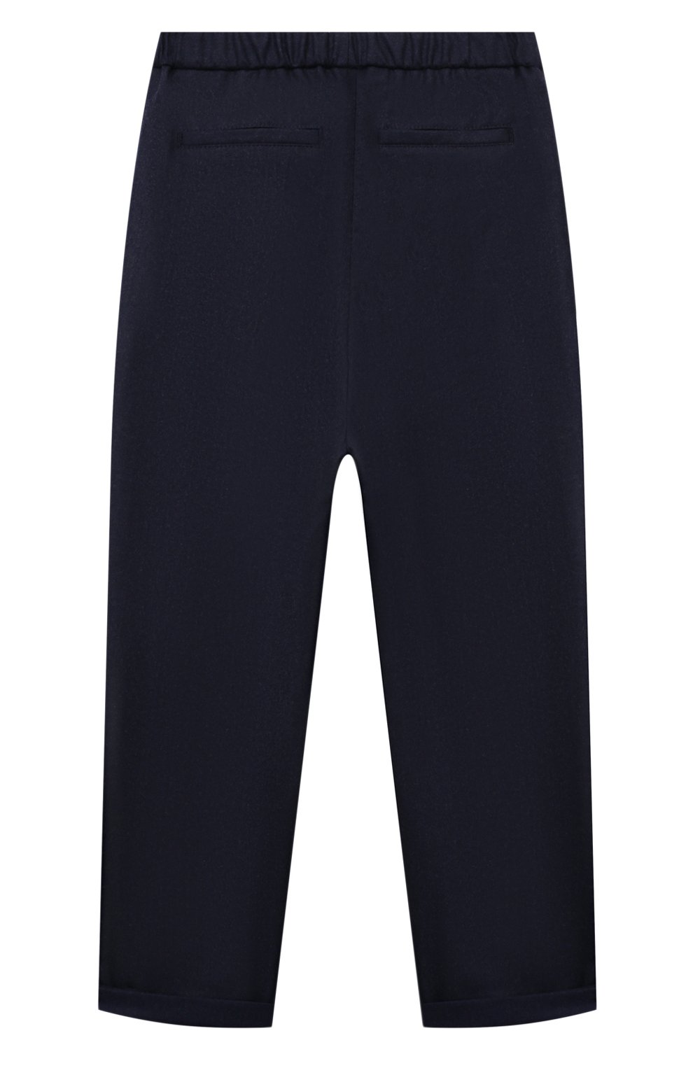 Шерстяные брюки BRUNELLO CUCINELLI темно-синего цвета по цене 45550 руб., арт. BE226P113B, фото 2 Шерстяные брюки BRUNELLO CUCINELLI, арт. BE226P113B, фото 2