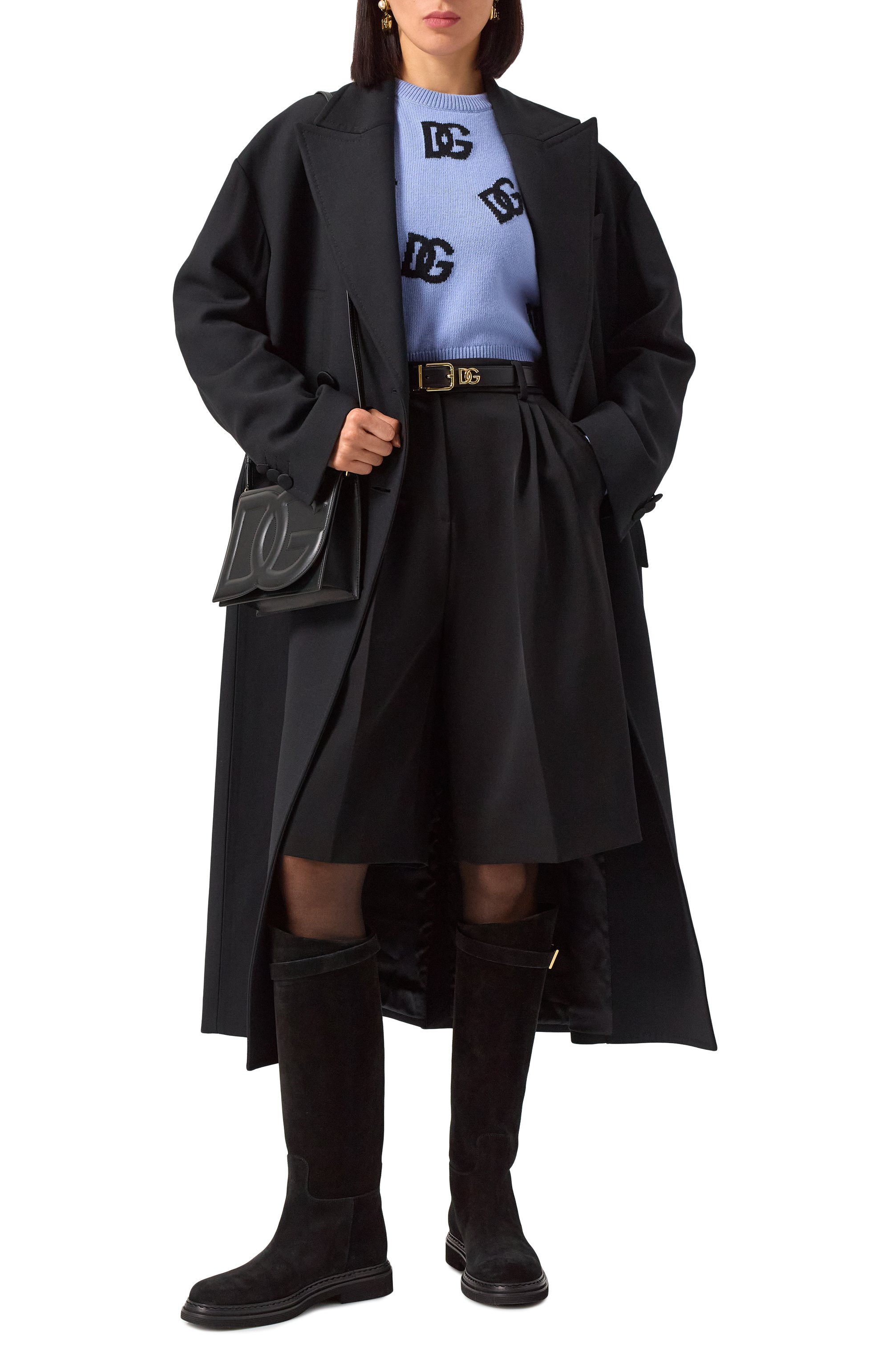 Пальто из вискозы и шерсти DOLCE & GABBANA, арт. F0C1LT/FU3QE, фото 2