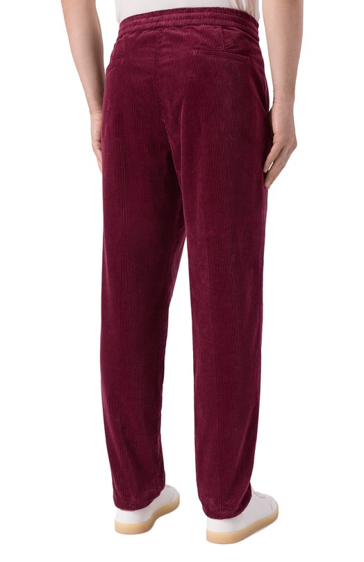 Вельветовые брюки Brunello Cucinelli M280UE1710 Бордовый  M280UE1710 Фото 4
