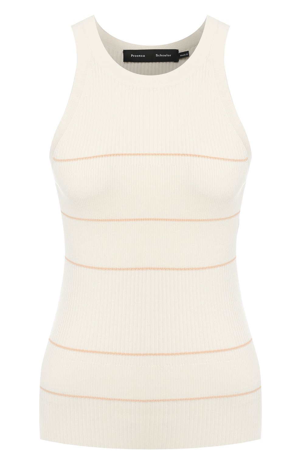 Топ из смеси шелка и кашемира PROENZA SCHOULER белого цвета по цене 37600 руб., арт. R1917174-KS038, фото 1 Топ из смеси шелка и кашемира PROENZA SCHOULER, арт. R1917174-KS038, фото 1