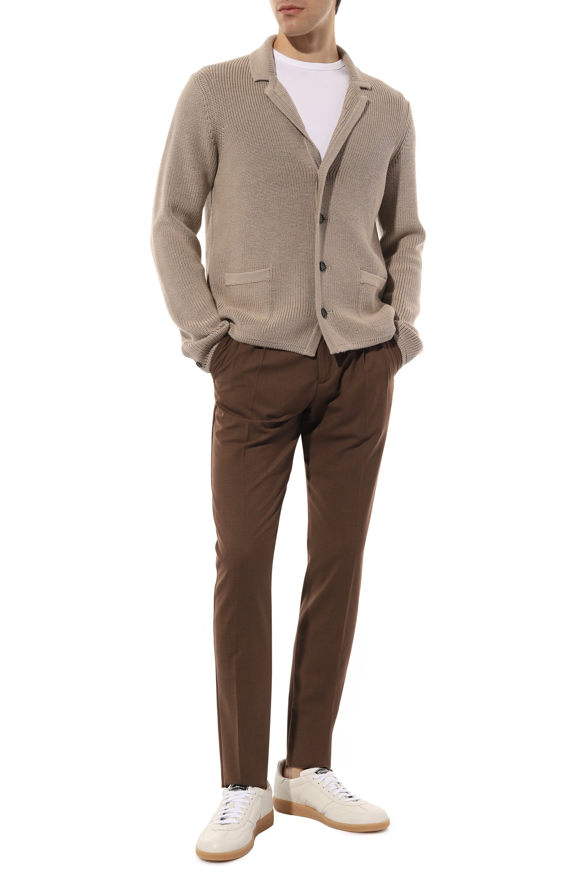 Кожаные кеды dbs oly SANTONI, арт. MBPL21975FARTSZ6I55, фото 2