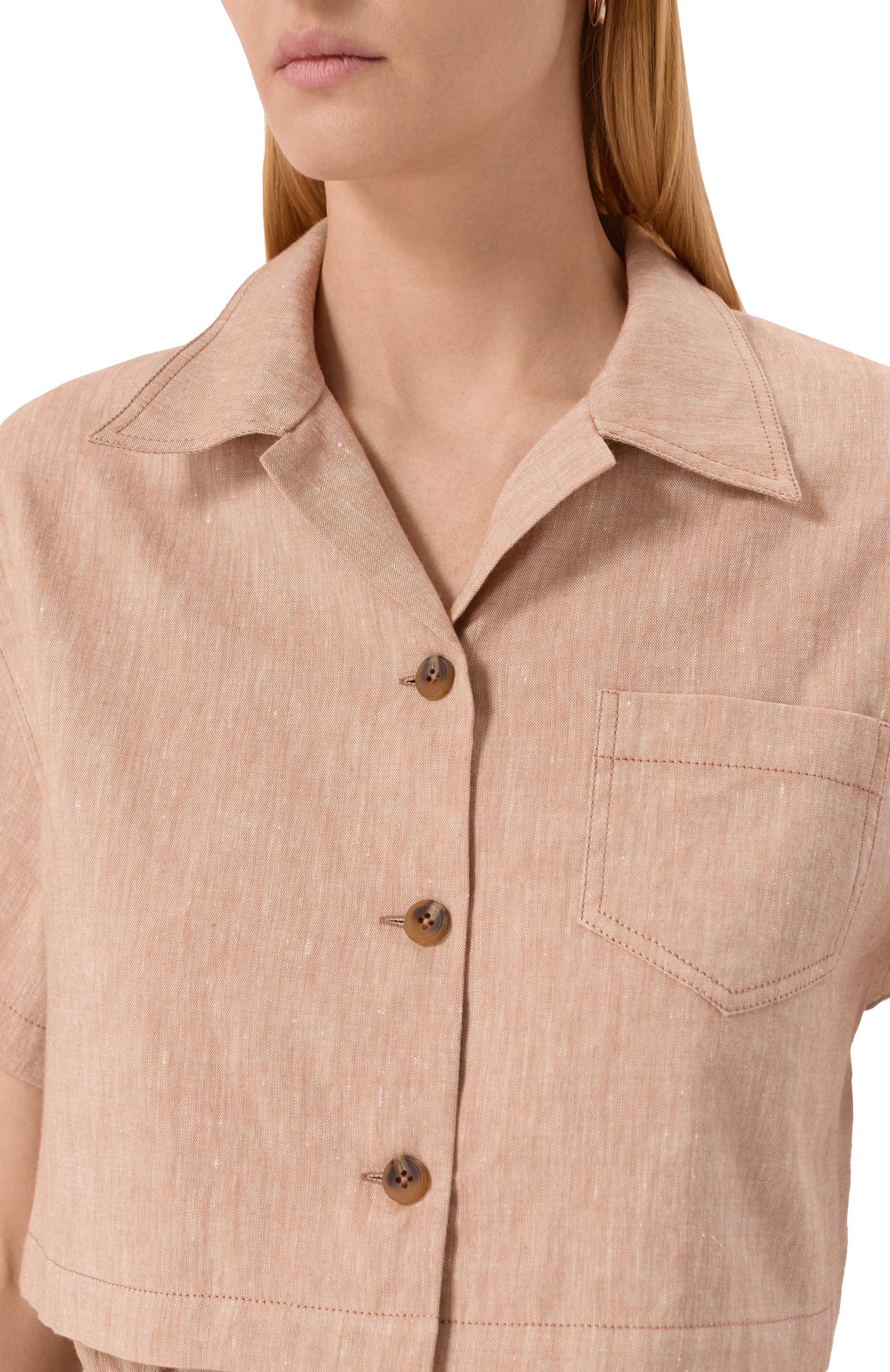 Льняная рубашка EDOMO, арт. B003006SS25, фото 5