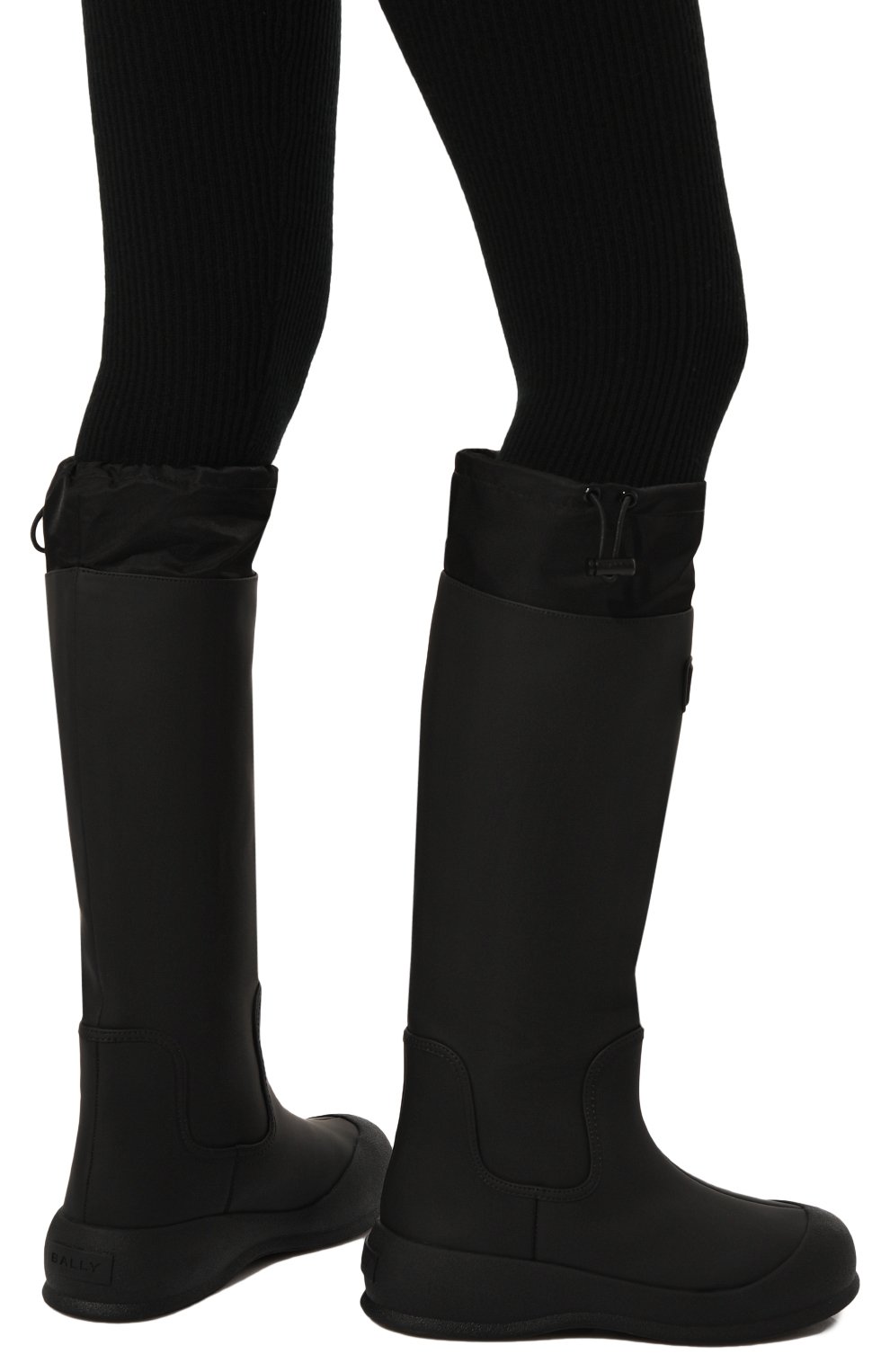 Комбинированные сапоги clover BALLY черного цвета по цене 82800 руб., арт. WB0042/VT155, фото 3 Комбинированные сапоги clover BALLY, арт. WB0042/VT155, фото 3