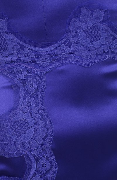 Атласное платье DOLCE & GABBANA синего цвета по цене 297000 руб., арт. I6AE1W/GDZAP, фото 5 Атласное платье DOLCE & GABBANA, арт. I6AE1W/GDZAP, фото 5