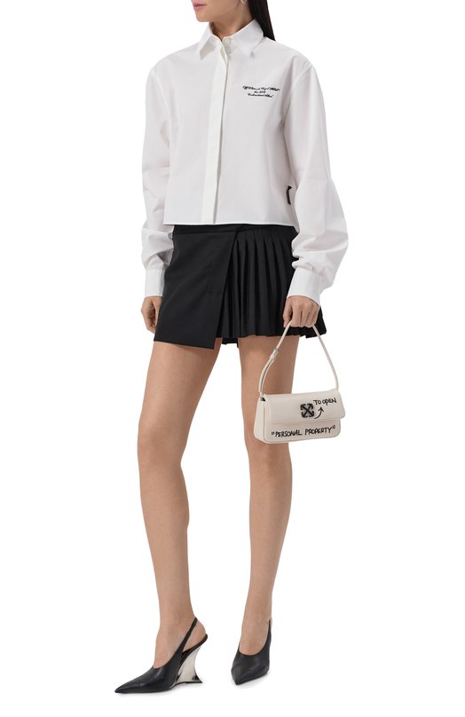 Сумка Jitney 0.7 Off-White 0WNN18BC99LEA001 Кремовый  0WNN18BC99LEA001 Фото 7