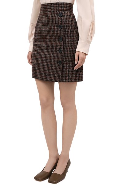Юбка DOLCE & GABBANA коричневого цвета по цене 78150 руб., арт. F4BYMT/FQMH3, фото 4 Юбка DOLCE & GABBANA, арт. F4BYMT/FQMH3, фото 4