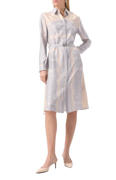 Шелковое платье VERSACE, арт. 1018622/1A13359, фото 2