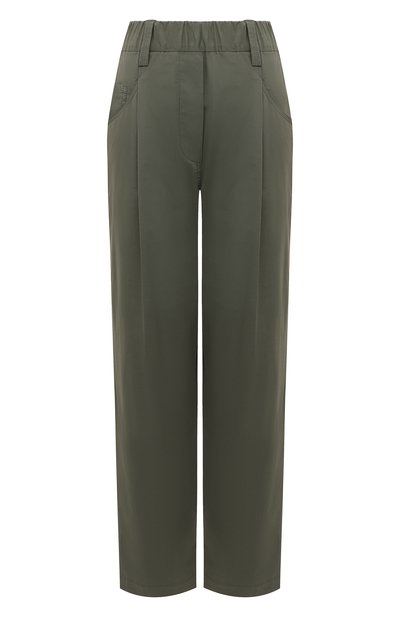 Женские хлопковые брюки BRUNELLO CUCINELLI, арт. ML994P7989