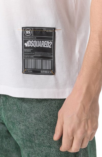 Хлопковая футболка DSQUARED2, арт. S74GD1406/S23009, фото 5