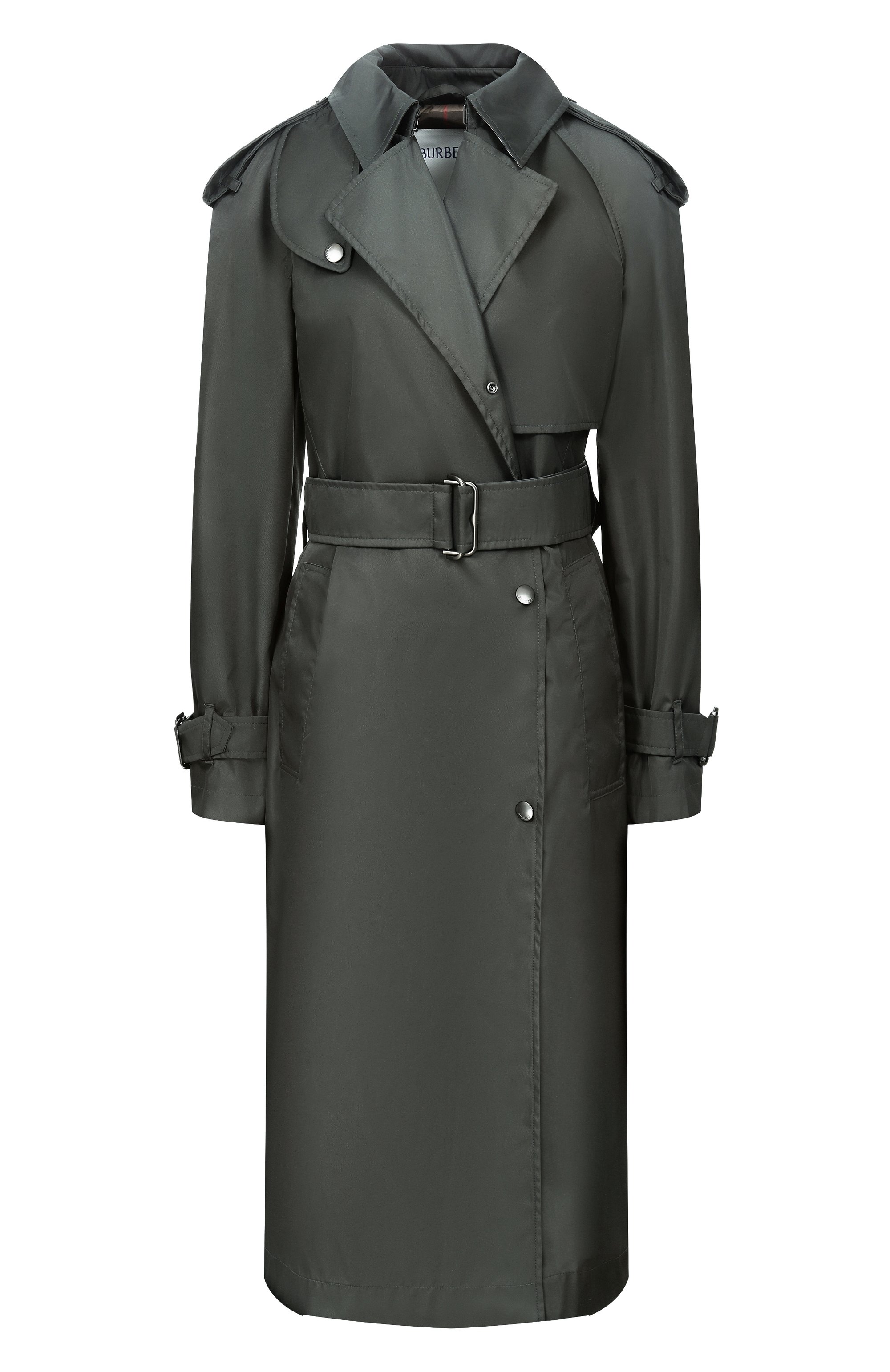 Тренч BURBERRY зеленого цвета по цене 260500 руб., арт. 8114353, фото 1 Тренч BURBERRY, арт. 8114353, фото 1