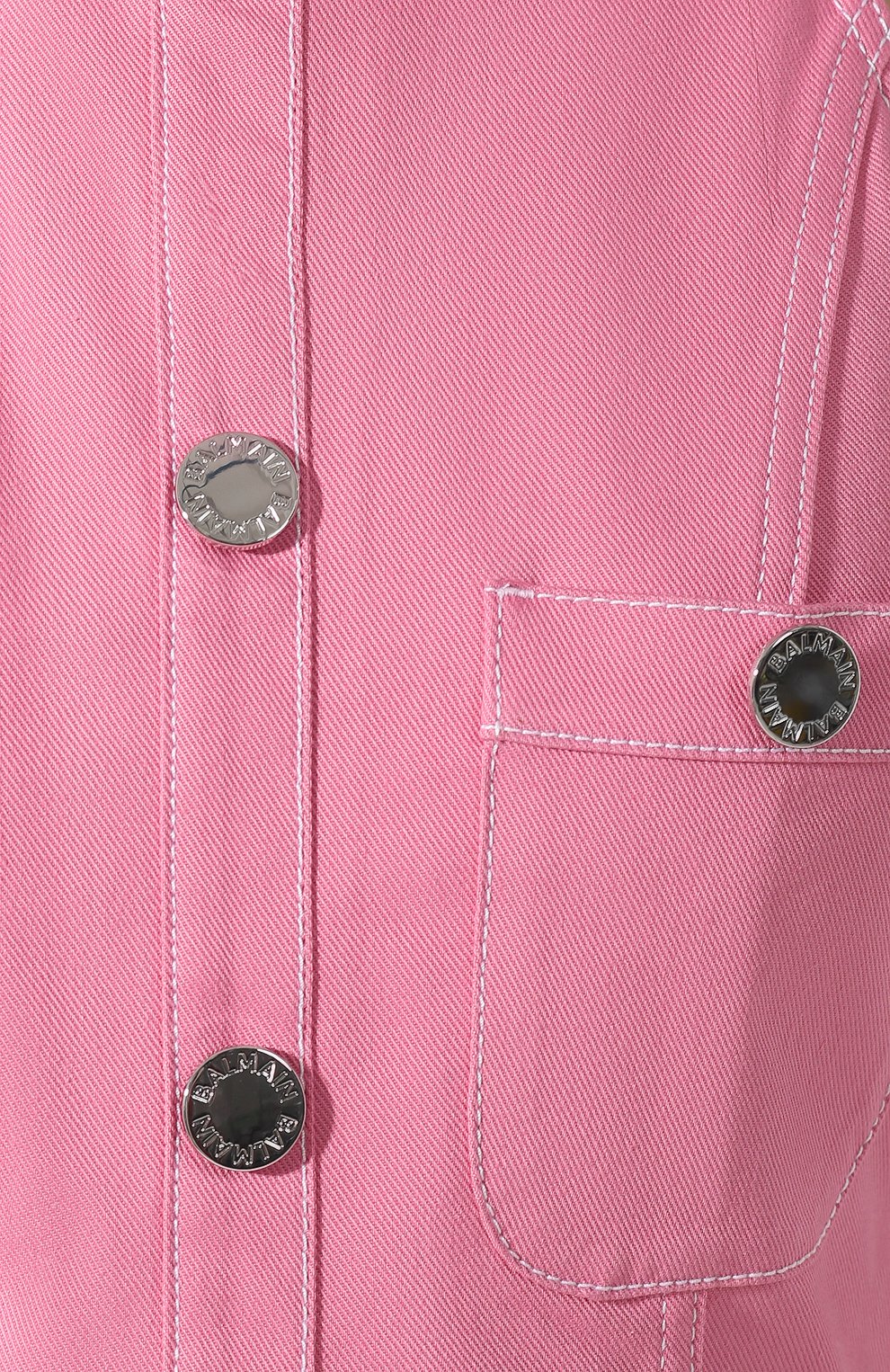 Джинсовое платье BALMAIN розового цвета по цене 154500 руб., арт. TF06072/D022, фото 5 Джинсовое платье BALMAIN, арт. TF06072/D022, фото 5