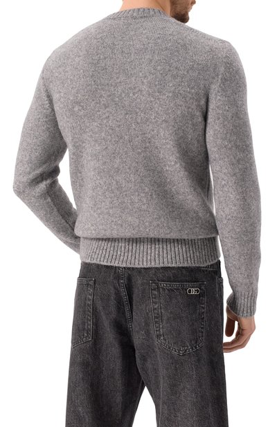 Джемпер DOLCE & GABBANA серого цвета по цене 109500 руб., арт. GXX02Z/JFMIM, фото 4 Джемпер DOLCE & GABBANA, арт. GXX02Z/JFMIM, фото 4