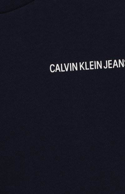 Хлопковая футболка CALVIN KLEIN JEANS KIDS, арт. IB0IB00273, фото 3