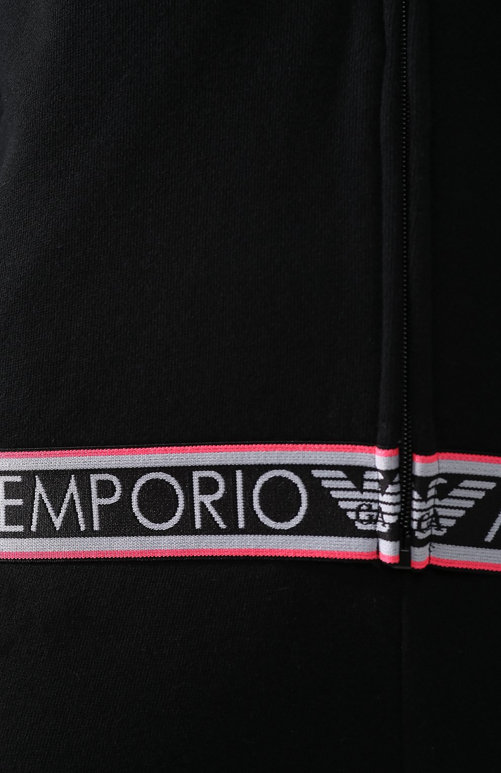 Хлопковый кардиган EMPORIO ARMANI черного цвета по цене 17400 руб., арт. 164076/9P287, фото 5 Хлопковый кардиган EMPORIO ARMANI, арт. 164076/9P287, фото 5