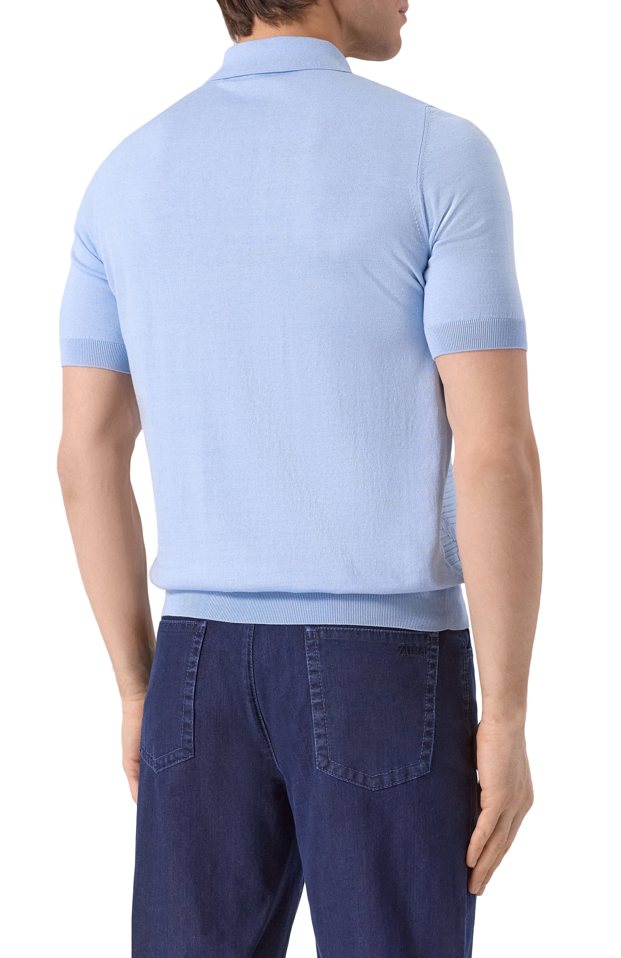 Поло из шелка и хлопка ZILLI, арт. KZP002M0142VTNW00, фото 4