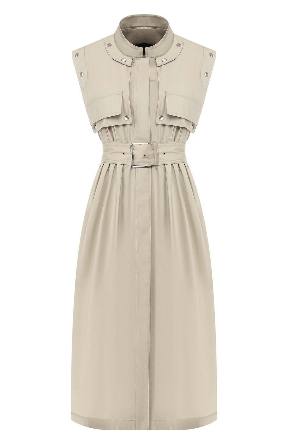 Хлопковое платье PROENZA SCHOULER зеленого цвета по цене 112000 руб., арт. R1913033-AC089, фото 1 Хлопковое платье PROENZA SCHOULER, арт. R1913033-AC089, фото 1