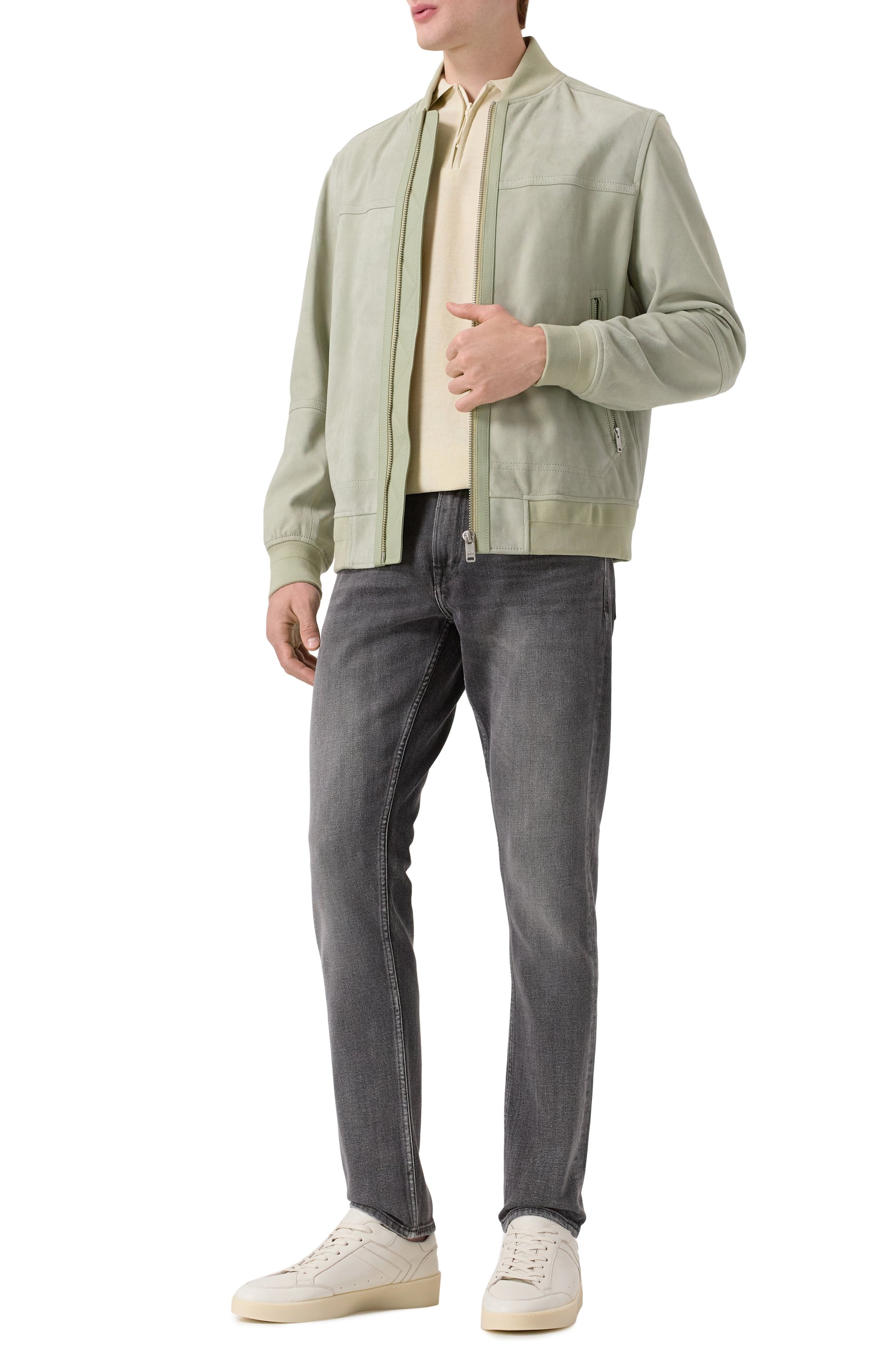 Замшевый бомбер BOSS ORANGE, арт. 50543505, фото 2