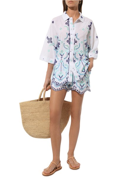 Рубашка из хлопка и льна CHARO RUIZ IBIZA, арт. 244200, фото 2