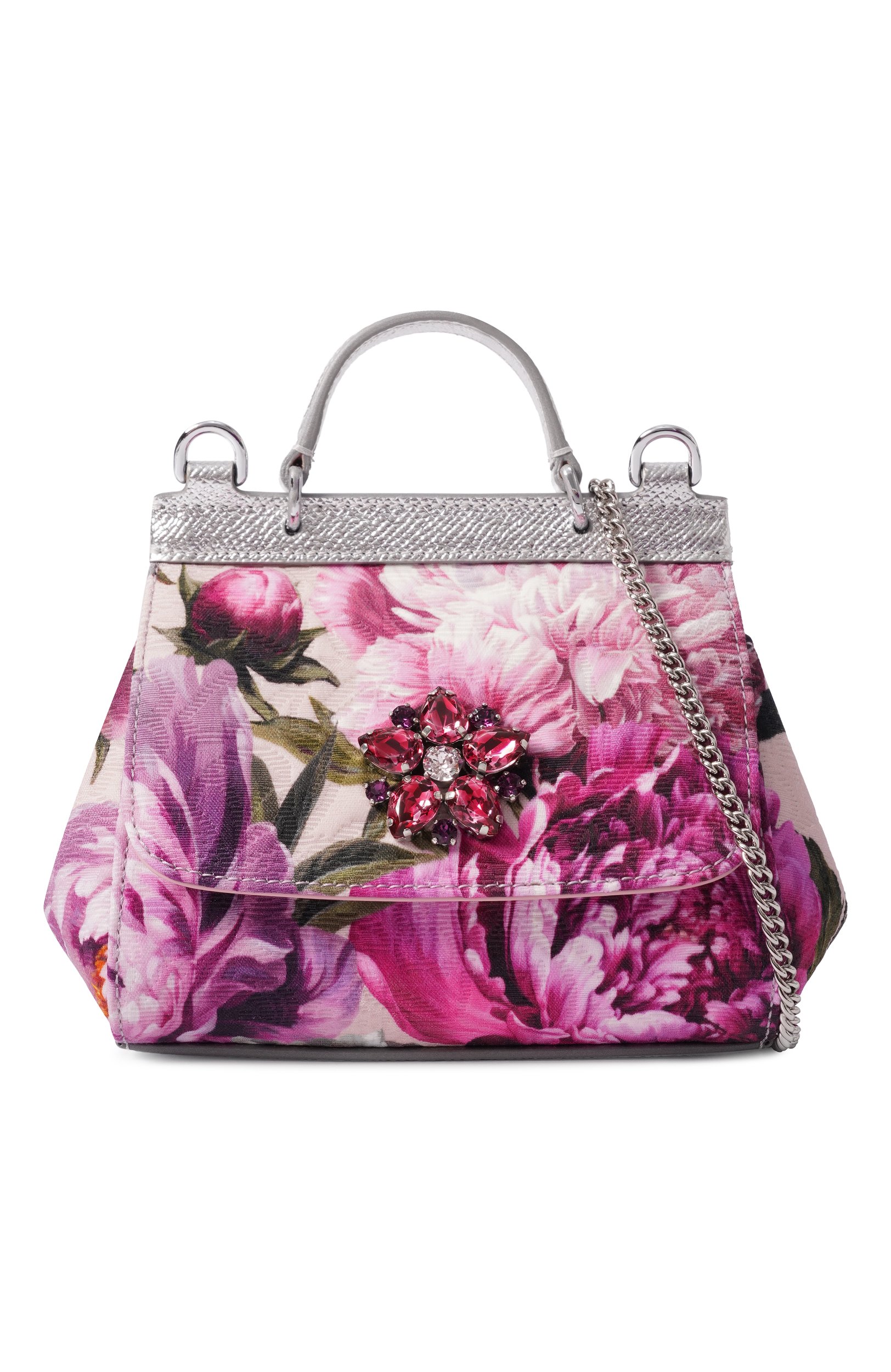 Сумка sicily DOLCE & GABBANA розового цвета по цене 86250 руб., арт. EB0003/A0870, фото 4 Сумка sicily DOLCE & GABBANA, арт. EB0003/A0870, фото 4