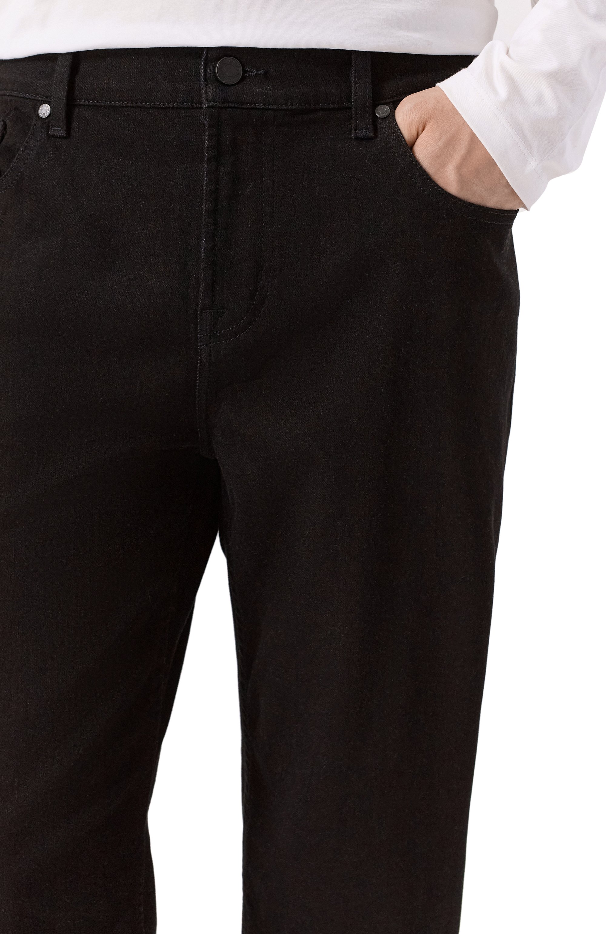 Джинсы standard 7 FOR ALL MANKIND черного цвета по цене 29150 руб., арт. 7T519B82-LPB, фото 5 Джинсы standard 7 FOR ALL MANKIND, арт. 7T519B82-LPB, фото 5