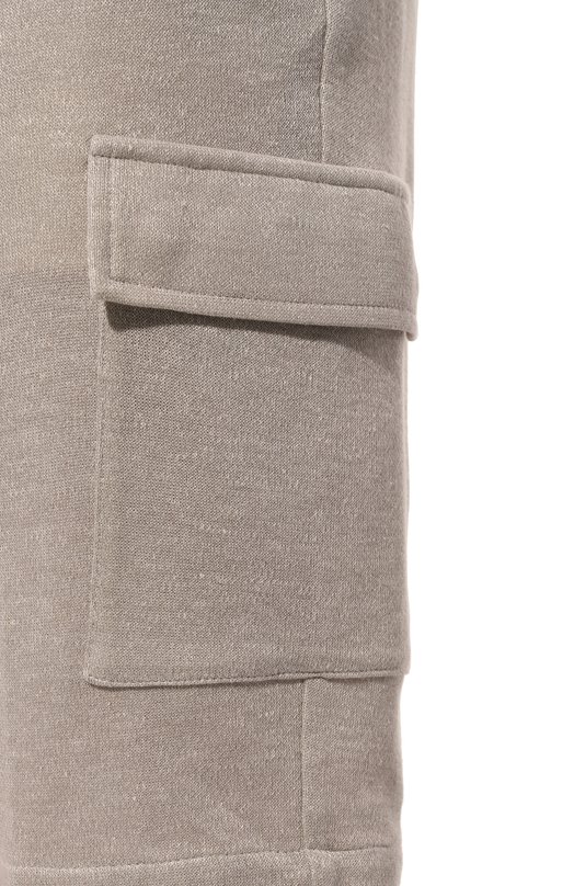 Шорты из хлопка и льна Marco Pescarolo Бежевый, фото 5