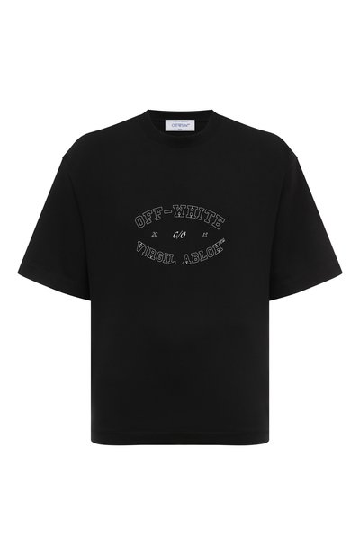 Мужская хлопковая футболка OFF-WHITE, арт. 0MAA120F24JER00M