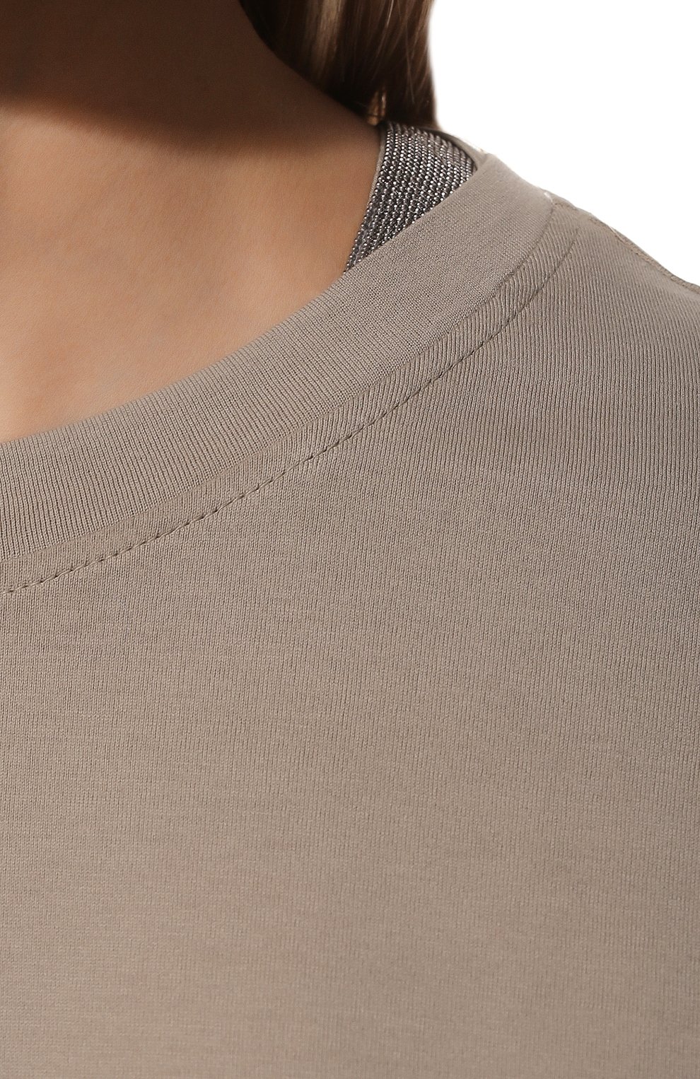 Хлопковая футболка BRUNELLO CUCINELLI, арт. M0A45BB400, фото 5