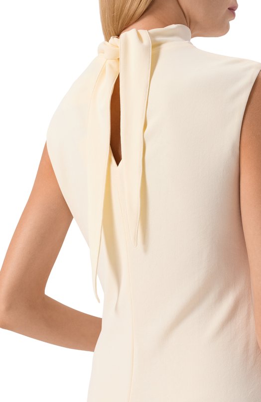 Платье из вискозы Jil Sander J04CT0107/J65016 Кремовый  J04CT0107/J65016 Фото 4