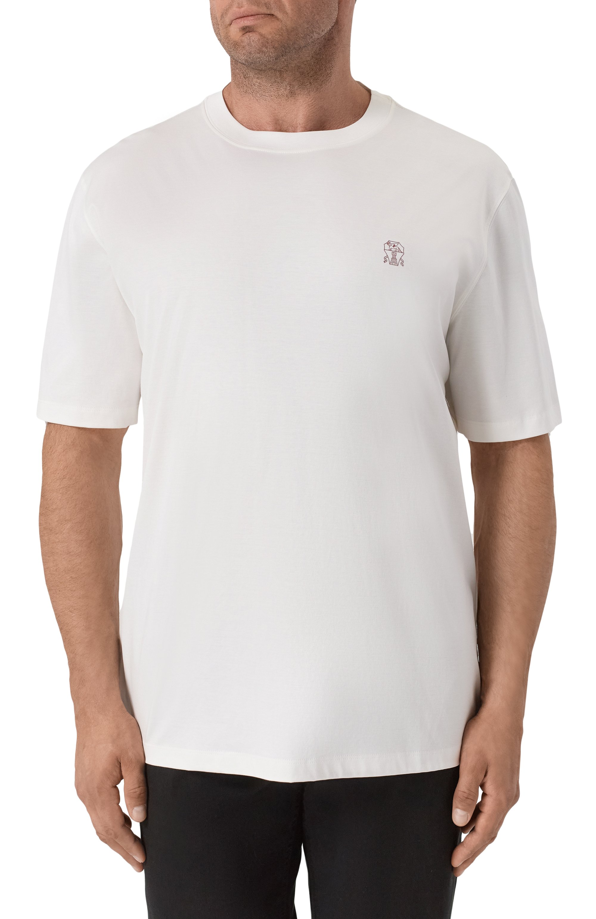 Хлопковая футболка BRUNELLO CUCINELLI, арт. M0B138440W, фото 3