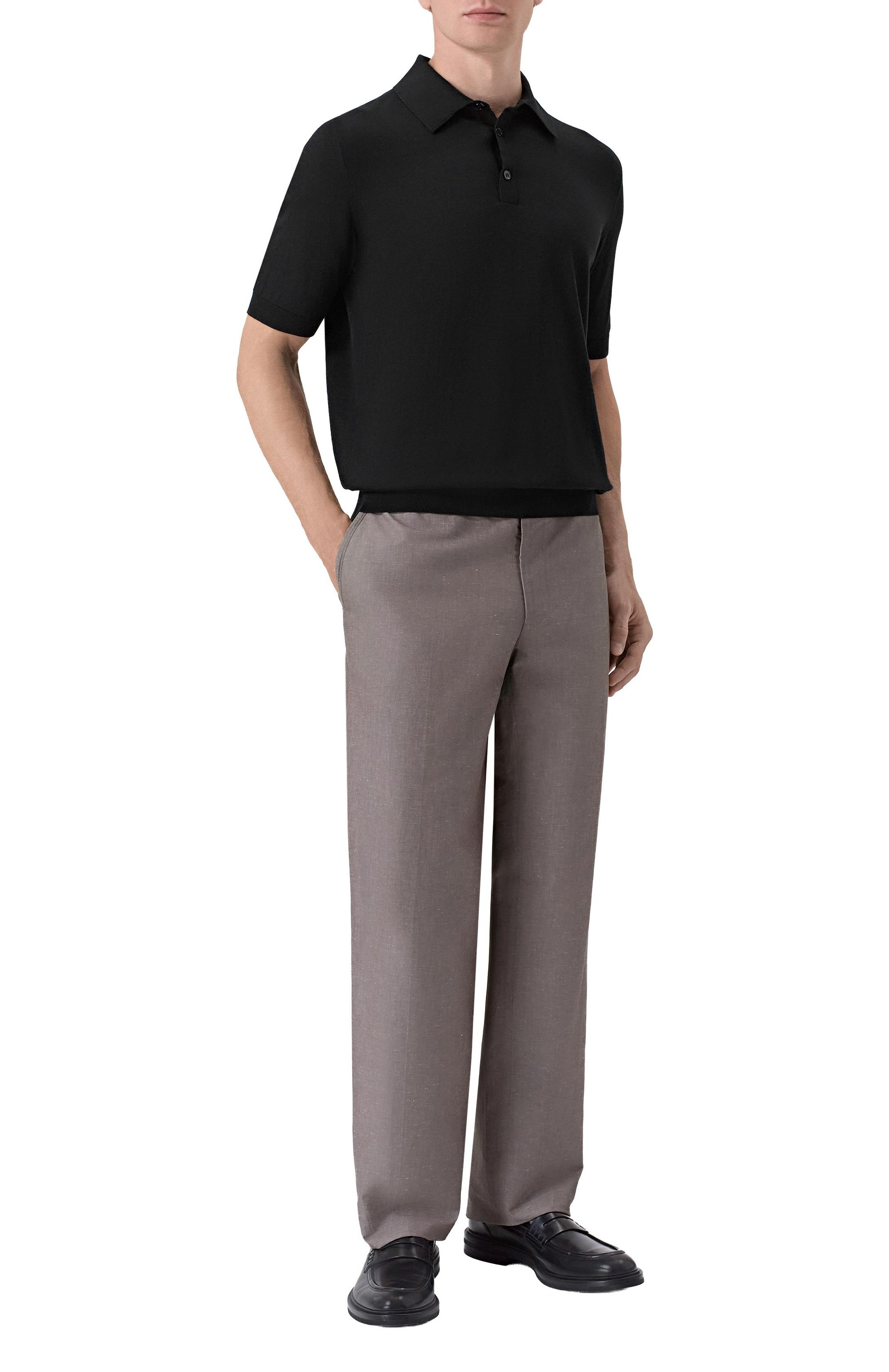 Поло из шелка и хлопка MVST, арт. M26.CSM.K424/50% C0TT0N 50% SILK, фото 2