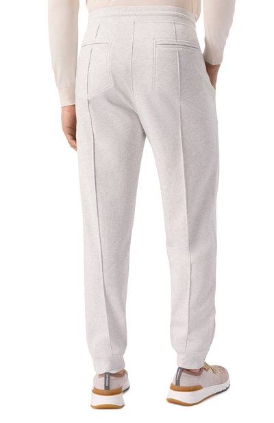 Хлопковые джоггеры BRUNELLO CUCINELLI, арт. MW8633315G, фото 4