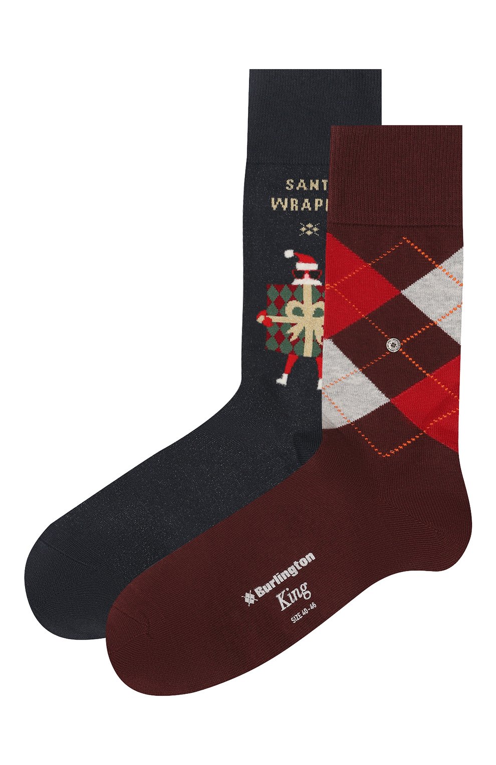 Комплект из двух пар носков BURLINGTON разноцветного цвета по цене 4490 руб., арт. 21402, фото 1 Комплект из двух пар носков BURLINGTON, арт. 21402, фото 1