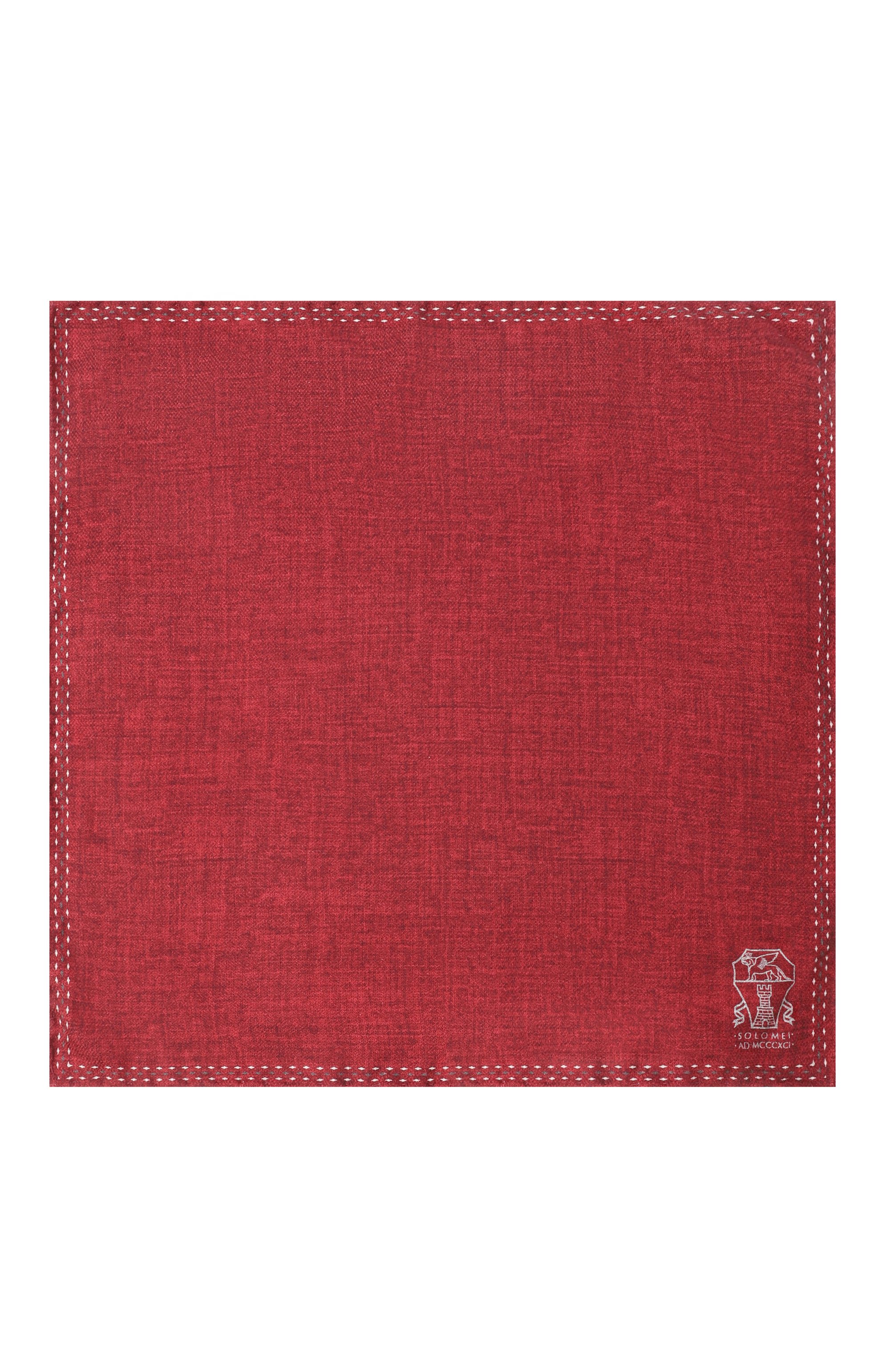 Шелковый платок BRUNELLO CUCINELLI красного цвета по цене 29950 руб., арт. MR8670091, фото 3 Шелковый платок BRUNELLO CUCINELLI, арт. MR8670091, фото 3