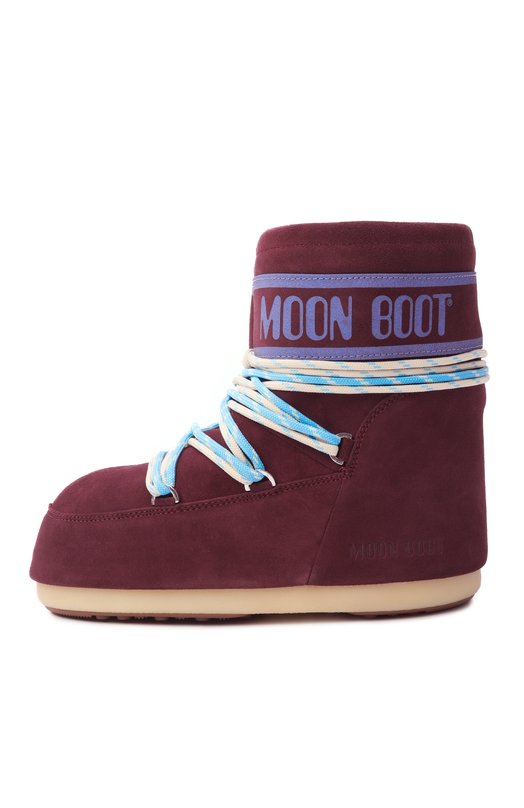 Замшевые полусапоги Icon Low Moon Boot 80D1409670 Бордовый  80D1409670 Фото 4
