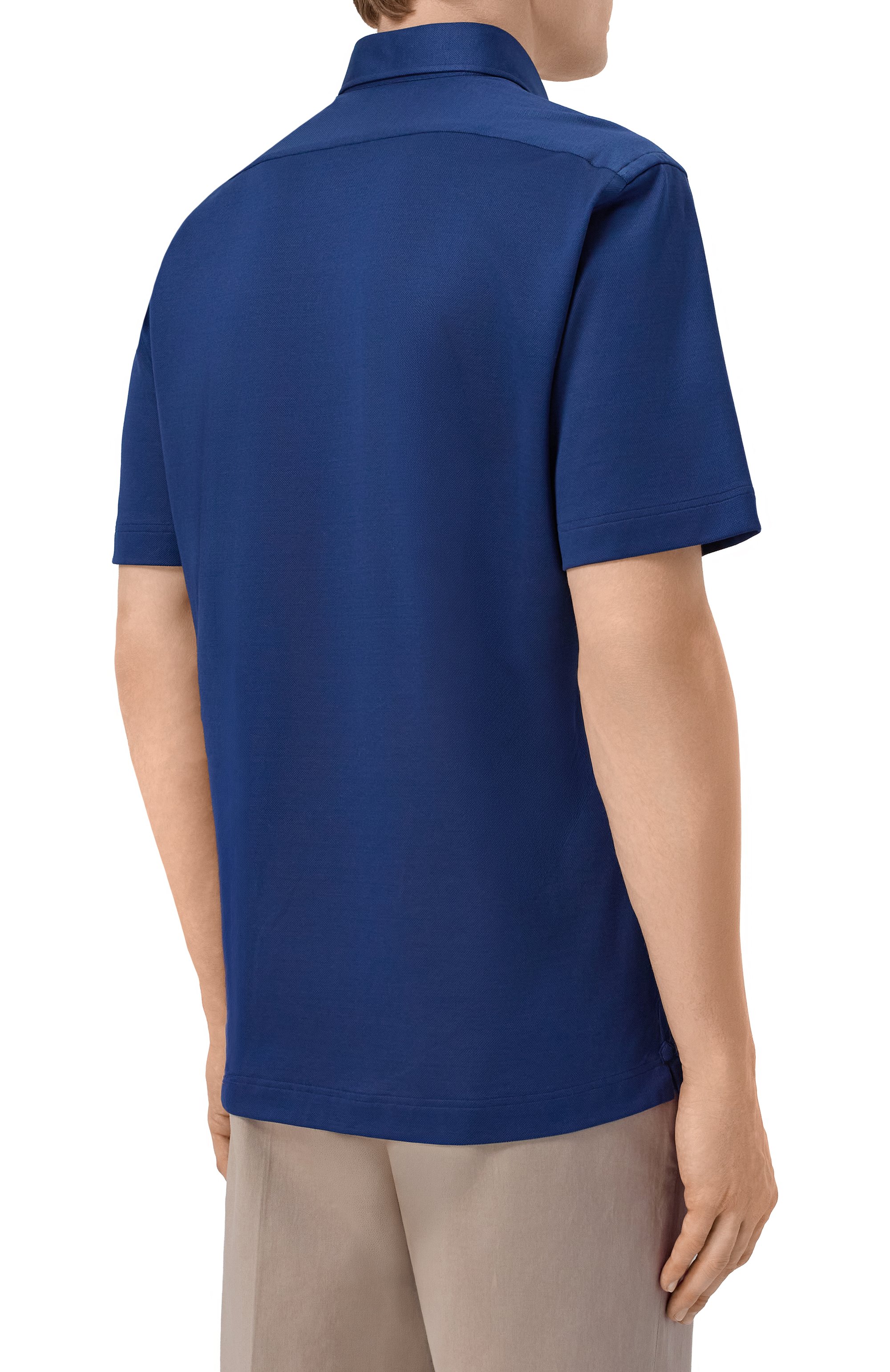 Хлопковое поло MVST темно-синего цвета по цене 57900 руб., арт. M26.CSM.H402/1626, фото 4 Хлопковое поло MVST, арт. M26.CSM.H402/1626, фото 4