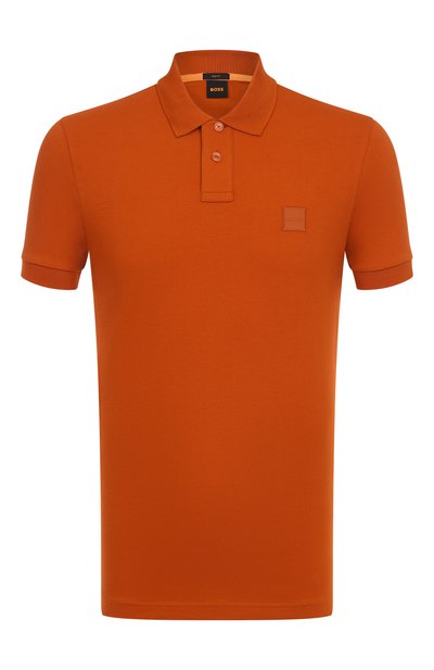 Мужская хлопковое поло BOSS ORANGE, арт. 50507803