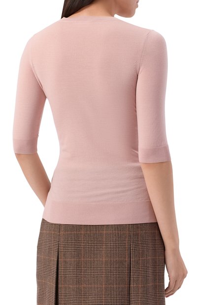 Шерстяной пуловер MVST светло-розового цвета по цене 135500 руб., арт. M0-M25.1MW.K403/34-48, фото 4 Шерстяной пуловер MVST, арт. M0-M25.1MW.K403/34-48, фото 4