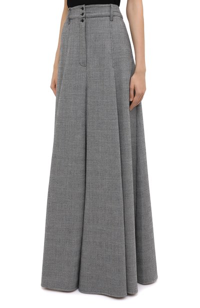Шерстяная юбка VETEMENTS, арт. WAH21SK111 1205/BLACK/WHITE CHECK, фото 4