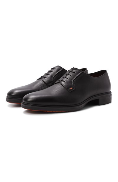 Мужские кожаные дерби easy SANTONI, арт. MGEG19291NEAXHAS