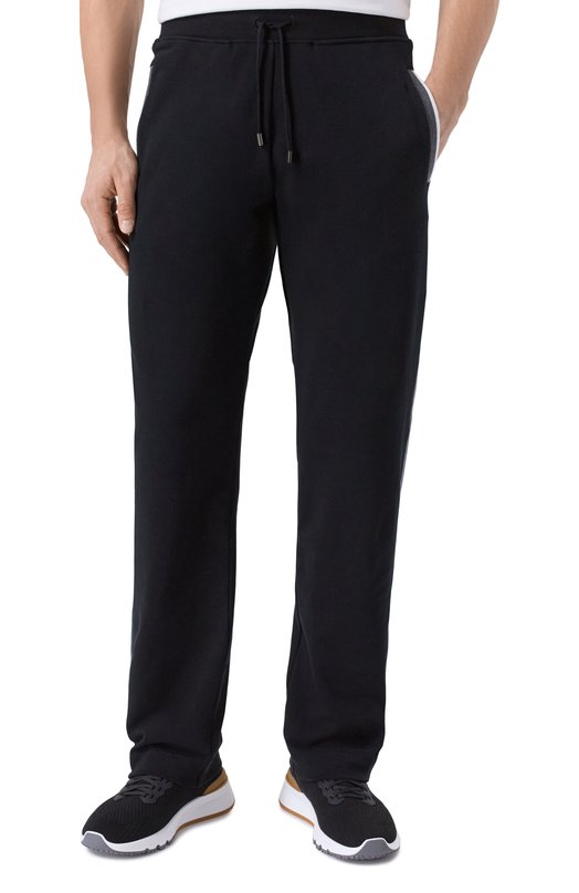 Хлопковые брюки Stefano Ricci K101046P3D/T25350 Чёрный  K101046P3D/T25350 Фото 3