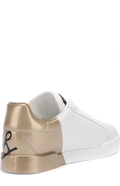 Кожаные кеды portofino DOLCE & GABBANA, арт. CK1600/AI053, фото 4