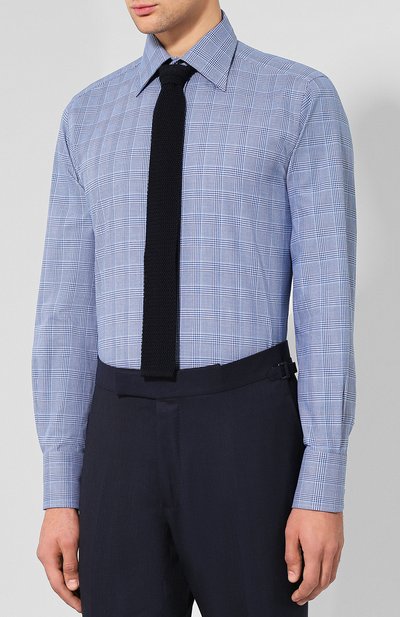 Хлопковая сорочка с воротником кент TOM FORD, арт. 4FT183/94S1JE, фото 4