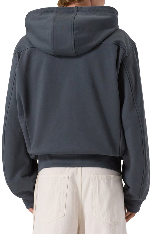 Хлопковая толстовка Dries Van Noten 021148-2611-506 Серый  021148-2611-506 Фото 4